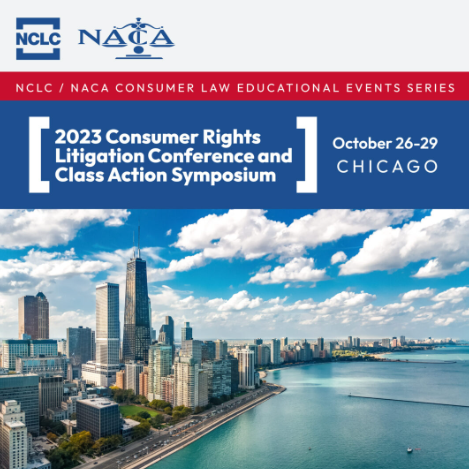 Banner for 2023 Consumer Rights Litigation Conference and Class Action Symposium